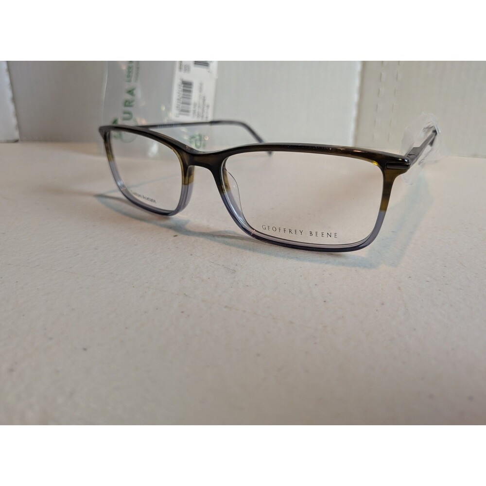 Geoffrey Beene G537 BRN Brown Mens Full Rim Eyeglasses 56-17-145